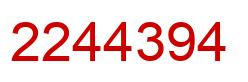 Número 2244394 imagen rojo