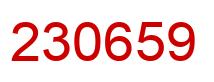 Número 230659 imagen rojo