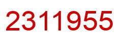 Número 2311955 imagen rojo