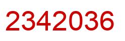 Número 2342036 imagen rojo
