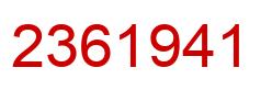 Number 2361941 red image