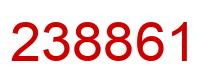 Number 238861 red image