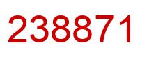 Number 238871 red image