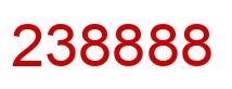 Número 238888 imagen rojo