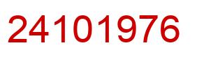 Number 24101976 red image