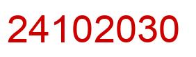 Number 24102030 red image