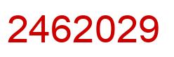Número 2462029 imagen rojo