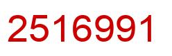Número 2516991 imagen rojo