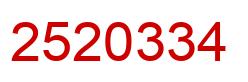 Número 2520334 imagen rojo