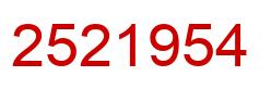 Número 2521954 imagen rojo
