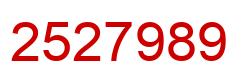 Número 2527989 imagen rojo