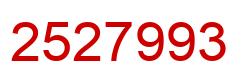 Número 2527993 imagen rojo