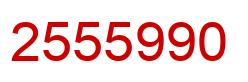 Number 2555990 red image