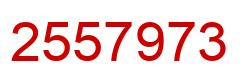 Number 2557973 red image