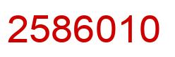 Number 2586010 red image