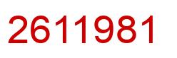 Número 2611981 imagen rojo