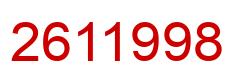 Número 2611998 imagen rojo