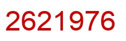 Número 2621976 imagen rojo