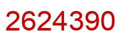 Number 2624390 red image