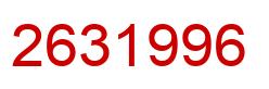 Número 2631996 imagen rojo