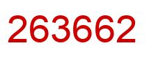 Number 263662 red image