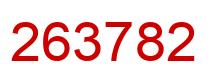 Number 263782 red image