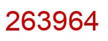 Número 263964 imagen rojo