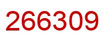 Número 266309 imagen rojo