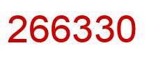 Número 266330 imagen rojo