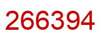 Number 266394 red image