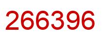 Número 266396 imagen rojo
