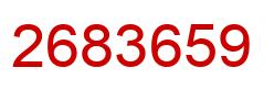 Number 2683659 red image