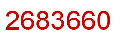 Number 2683660 red image