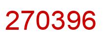 Número 270396 imagen rojo