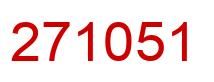 Number 271051 red image