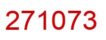 Number 271073 red image