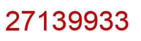 Number 27139933 red image