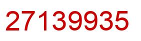 Number 27139935 red image