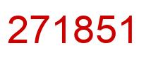 Número 271851 imagen rojo