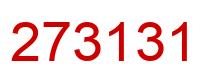Número 273131 imagen rojo