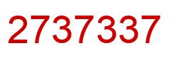Número 2737337 imagen rojo