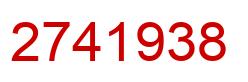 Número 2741938 imagen rojo
