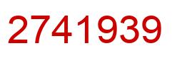 Número 2741939 imagen rojo