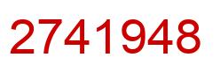 Número 2741948 imagen rojo