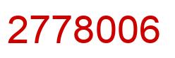 Número 2778006 imagen rojo
