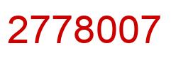 Número 2778007 imagen rojo