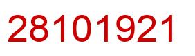 Número 28101921 imagen rojo