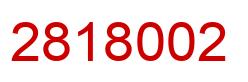 Número 2818002 imagen rojo
