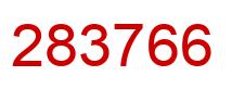 Número 283766 imagen rojo