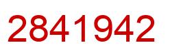 Número 2841942 imagen rojo